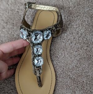 Cute snakeskin sandals